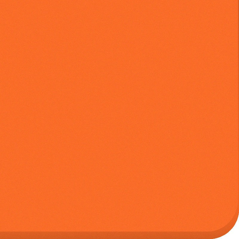 Plexiglass Orange Satiné